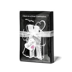 Cadouri Barbati, Set cadou in forma de inima - Dop și deschizător de sticle în formă de inimă - NEGRU -6, dioda.ro