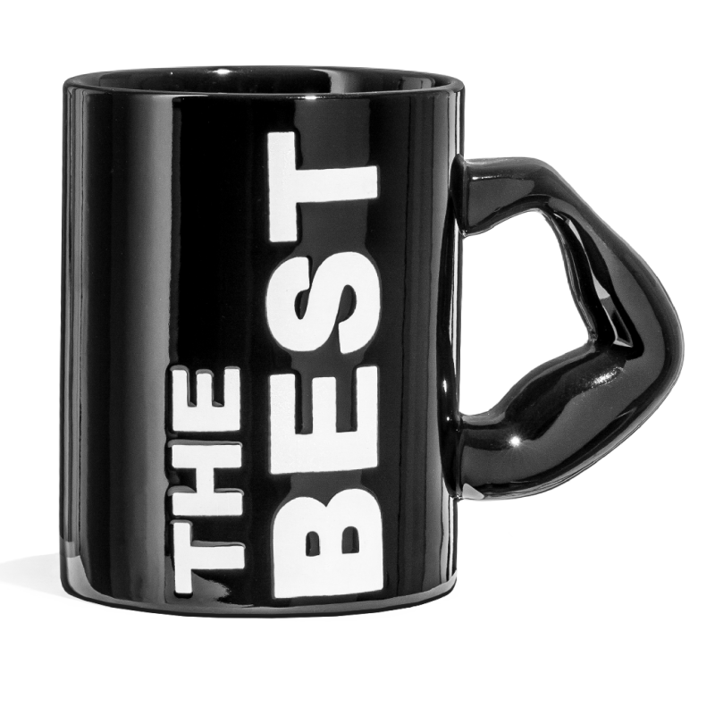 Cadouri Barbati, Cană Neagră Inscripționată The Best - Cadoul Perfect pentru Cei Apropiați -1, dioda.ro