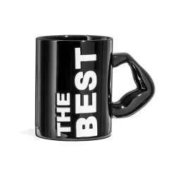 Cadouri Barbati, Cană Neagră Inscripționată The Best - Cadoul Perfect pentru Cei Apropiați -2, dioda.ro