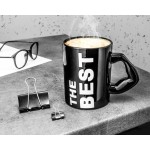 Cadouri Barbati, Cană Neagră Inscripționată The Best - Cadoul Perfect pentru Cei Apropiați -1, dioda.ro
