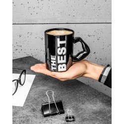 Cadouri Barbati, Cană Neagră Inscripționată The Best - Cadoul Perfect pentru Cei Apropiați -4, dioda.ro