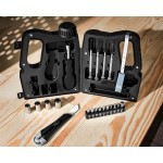 Set de instrumente mic și la îndemână, dar foarte practic, cu 21 de articole de uz zilnic JERRYCAN - NEGRU Cadouri Barbati, Set de instrumente mic și la îndemână, dar foarte practic, cu 21 de articole de uz zilnic JE -1, dioda.ro