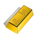 Cadouri Barbati, Lingou de aur (imitatie perfecta) - opritor de ușă - cadou unic nobil nu numai pentru oamenii  -1, dioda.ro