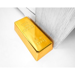 Cadouri Barbati, Lingou de aur (imitatie perfecta) - opritor de ușă - cadou unic nobil nu numai pentru oamenii  -7, dioda.ro