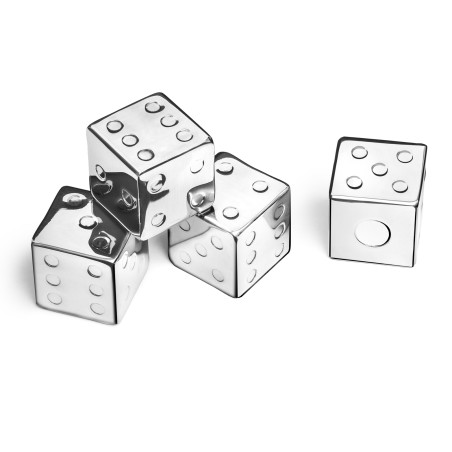 Cuburi de inox 4 buc - raceste bautura fara a o dilua - inlocuieste gheața