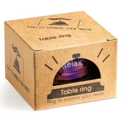 Cadouri Barbati, Clopoțel de masă din metal cu textul Ring For Relax -4, dioda.ro