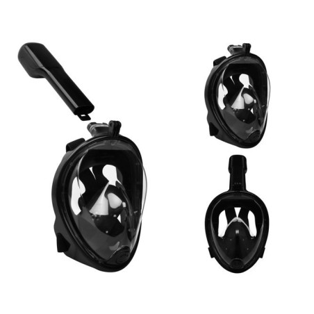 Piscine, Mască de snorkeling completă L/XL neagră -1, dioda.ro