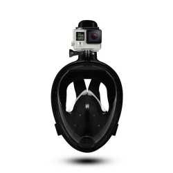 Piscine, Mască de snorkeling completă L/XL neagră -5, dioda.ro