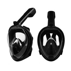 Piscine, Mască de snorkeling completă L/XL neagră -3, dioda.ro