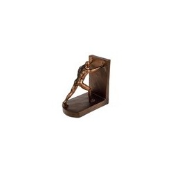Decoratiuni, Suport pentru carti de culoare neagra cu un urias auriu BARBAT BRONZ 17.5X18 -3, dioda.ro