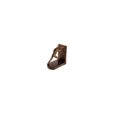 Decoratiuni, Suport pentru carti de culoare neagra cu un urias auriu BARBAT BRONZ 17.5X18 -3, dioda.ro