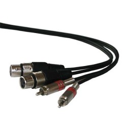 Interne, Cablu 2rca Tata/2xlr Mama 1.50m -1, dioda.ro