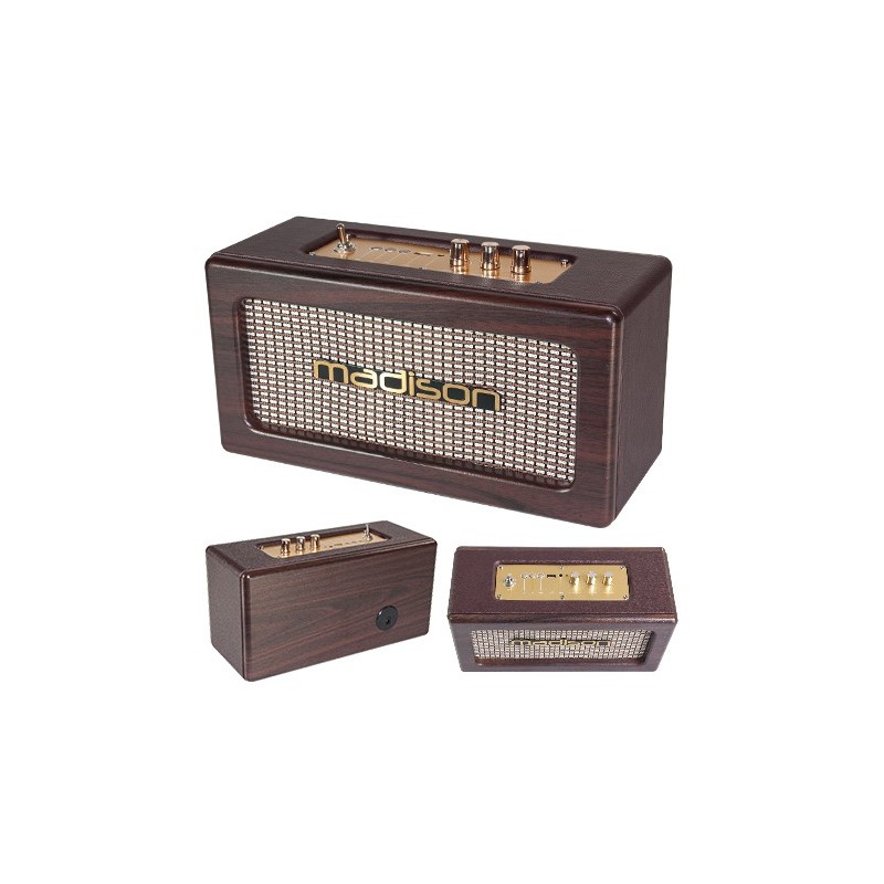 Interne, Boxa Bluetooth Model Vintage 2x10w Madison -1, dioda.ro