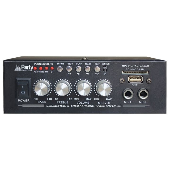 Interne, Amplificator Karaoke 2x25w Cu Bluetooth/usb/sd/aux Si Telecomanda -2, dioda.ro