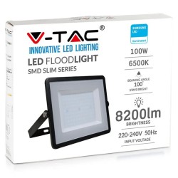 Proiectoare LED, Reflector Led Smd 100w 6400k Ip65 Cip Samsung - Negru -11, dioda.ro