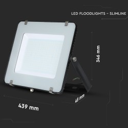 Proiectoare LED, Reflector Led Smd 200w 6500k Ip65 Negru, Cip Samsung -11, dioda.ro
