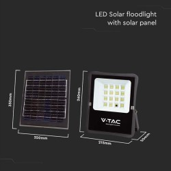 Proiectoare LED, Reflector Led 15w 6400k Cu Incarcare Solara -3, dioda.ro