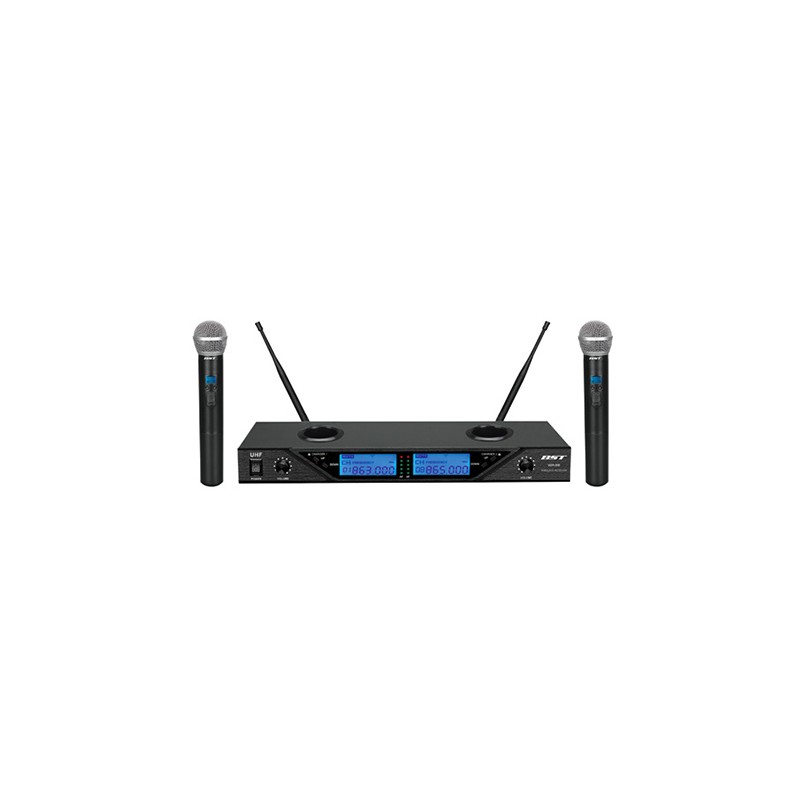 Interne, Set 2 Microfoane Wireless 8 Canale Reglabile Bst -1, dioda.ro Interne, Set 2 Microfoane Wireless 8 Canale Reglabile Bst -1, dioda.ro