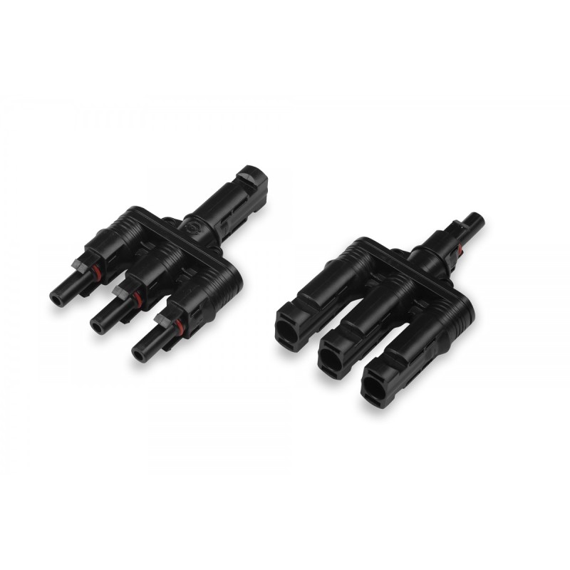 Conector MC4 QUAD (set: pereche masculin/femelă) Accesorii Sisteme Fotovoltaice, Conector MC4 QUAD (set: pereche masculin/femelă) -1, dioda.ro