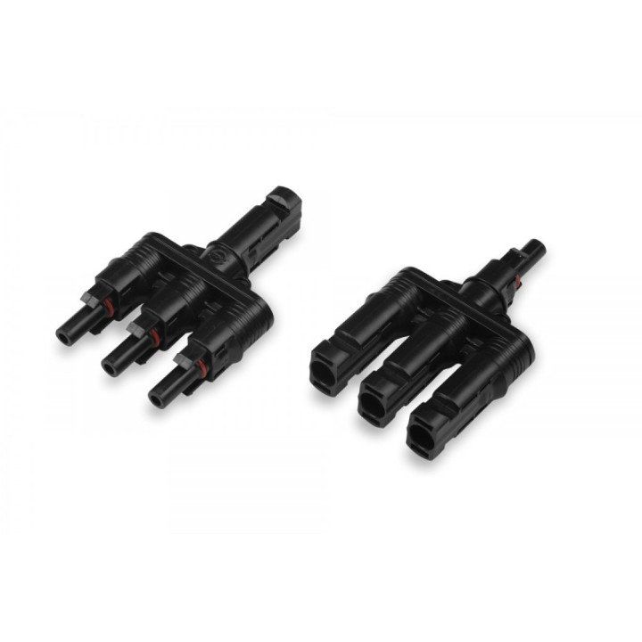 Accesorii Sisteme Fotovoltaice, Conector MC4 QUAD (set: pereche masculin/femelă) -1, dioda.ro