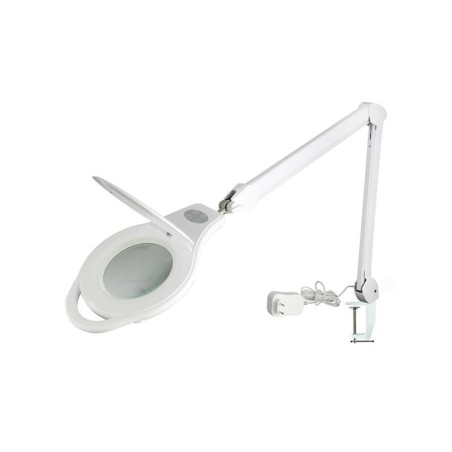 Lupa cu iluminare Lampa de masa (prindere clemă) lupa rotundă  5 dioptrii SMD LED (96x) alb reglabil L-5DP-LED-96-REG