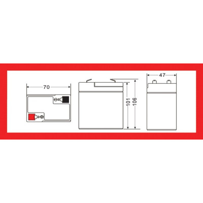 Acumulatori Baterii, Baterie acumulator acid plumb sigilată 6V 4,5Ah MOTOMA MOTOMA 6V 4,5Ah  -3, dioda.ro