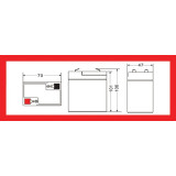 Acumulatori Baterii, Baterie acumulator acid plumb sigilată 6V 4,5Ah MOTOMA MOTOMA 6V 4,5Ah  -3, dioda.ro