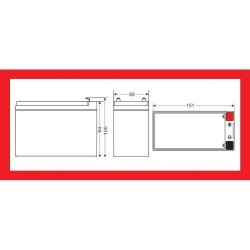 Acumulatori Baterii, Acumulator 12V 9Ah MOTOMA APC RBC17 Baterie plumb acid sigilată MOTOMA-APC-RBC17-12V-9Ah -3, dioda.ro