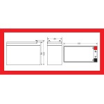 Acumulatori Baterii, Acumulator 12V 9Ah MOTOMA APC RBC17 Baterie plumb acid sigilată MOTOMA-APC-RBC17-12V-9Ah -1, dioda.ro