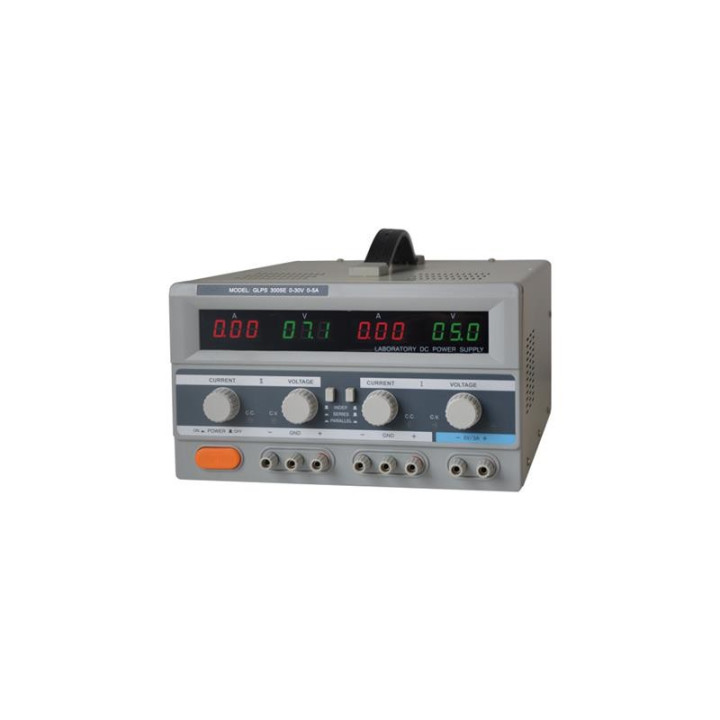 Surse reglabile de tensiune, Alimentator de laborator GLPS 3005E 2x0-30V / 0-5A + (5V-3A) sursa de tensiune regla -1, dioda.ro