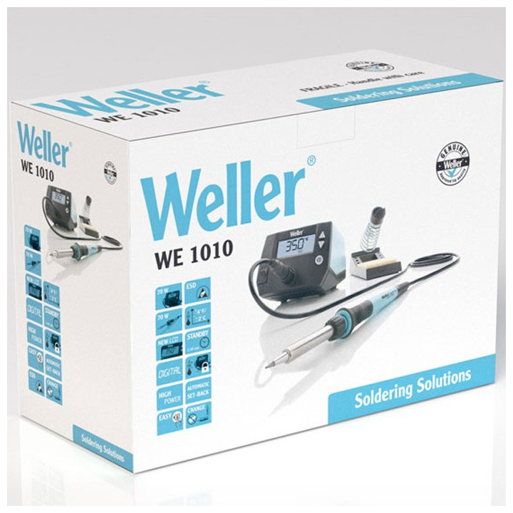 Staţii de lipit, Staţie de lipit WELLER T0053298699 ESD 70W 100÷450°C Ştecher: EU Afişaj: LCD WEL.WE1010SET -2, dioda.ro