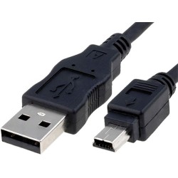 Cablu USB 2.0 USB A mufă, USB B mini mufă 1,5m negru Canon