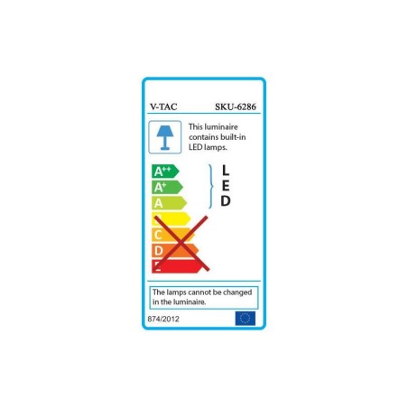 Corp de iluminat LED, 48W, aplicat, 6400K, alb, IP65, V-TAC, SKU-6286