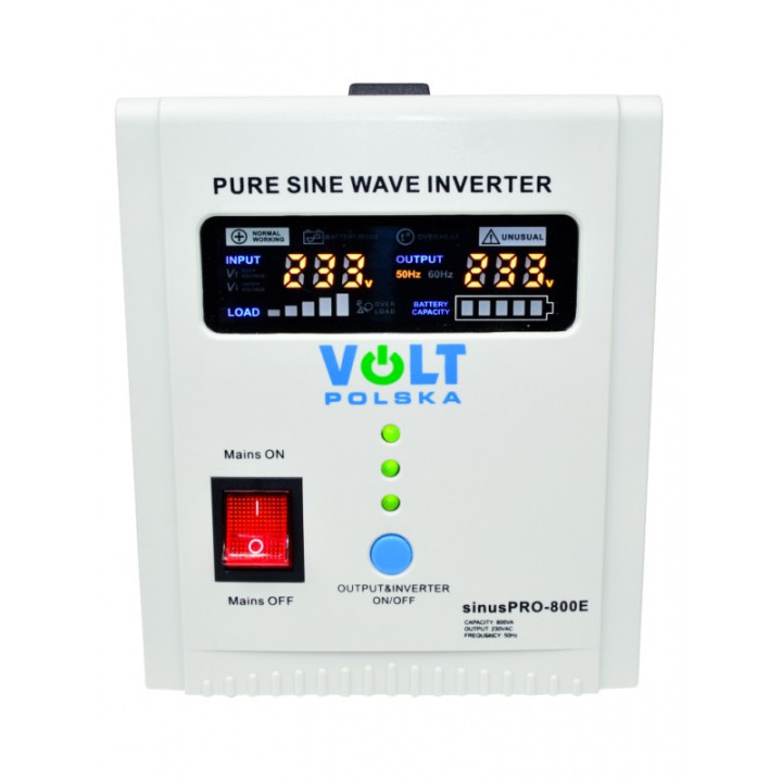 UPS centrale termice, SET UPS VOLT Polska SInus PRO 800VA 500W centrala termica baterie externa -4, dioda.ro