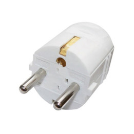 Cabluri, Stecher cu impamantare dubla - alb 250V/16A YC-FA-4Z -2, dioda.ro