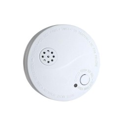 Senzor detector de fum si alarma 85dB, alb + baterie 9V 1D33