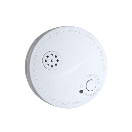 Senzor detector de fum cu alarma 85dB, alb + baterie 9V 1D33