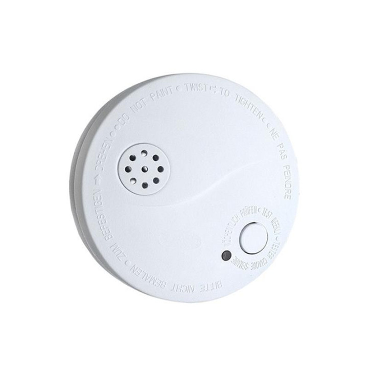 Senzor detector de fum si alarma 85dB, white + baterie 9V 1D33