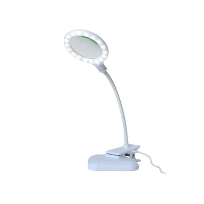 Lampi Iluminare, Lampă cu lupă bifocala pentru birou mic 3 + 12diop. LED (36x) USB 5V, 2W -4, dioda.ro