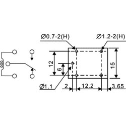 Relee, Releu: electromagnetic SPDT Ubobină:6VDC 10A/120VAC 10A/24VDC LEG-6 -2, dioda.ro