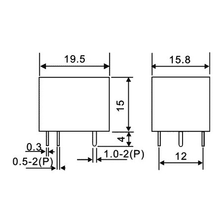 Releu: electromagnetic SPDT Ubobină:5VDC 15A/120VAC 15A/24VDC LEG-5F