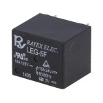 Relee, Releu: electromagnetic SPDT Ubobină:5VDC 15A/120VAC 15A/24VDC LEG-5F -1, dioda.ro