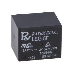 Relee, Releu: electromagnetic SPDT Ubobină:5VDC 15A/120VAC 15A/24VDC LEG-5F -11, dioda.ro