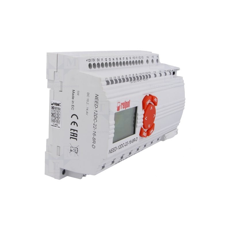 Relay 16input/8output relay power 12VDC, keypad NEED12DC22168RD