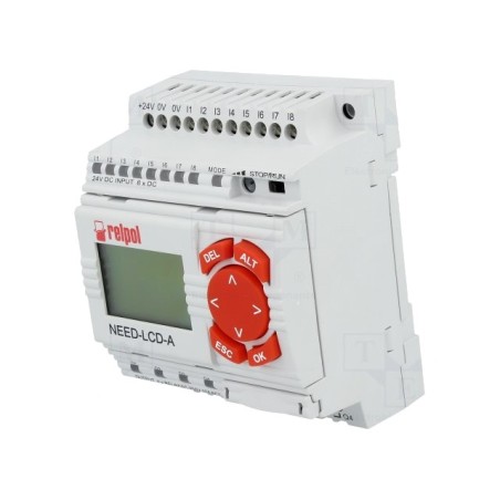 Relay 8input/4output relay power 24VDC + keypad NEED24DC22084RD
