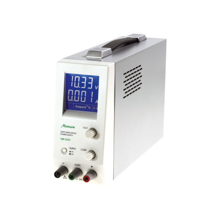 Surse reglabile de tensiune, Bloc alimentare de la reţea de lab.,1 ieş.36V/3A MANSON NSP-3630 -2, dioda.ro