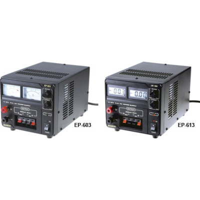 Surse reglabile de tensiune, Bloc de alimentare şi comandă,3 ieşiri LCD 30V12V5VDC EP-613 -1, dioda.ro