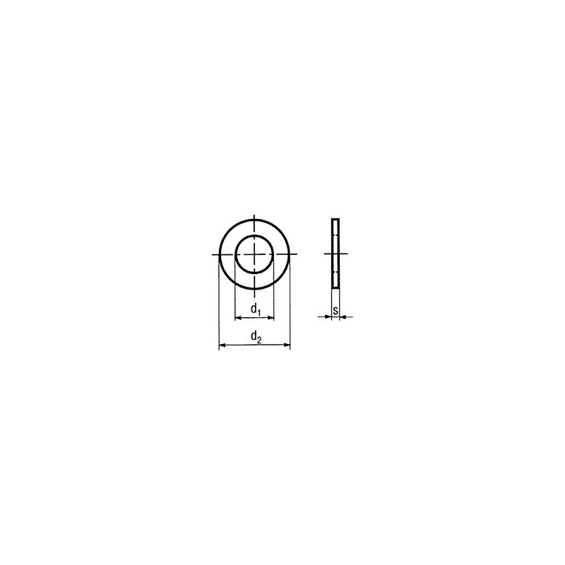 Şaibă rotundă M5 D9mm h1mm oţel Acoperire: zinc DIN:433
