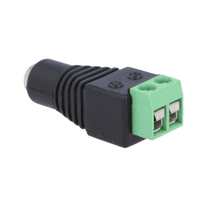 Conectori, Mufă alimentare DC tată 5,5/2,1mm 5,5mm 2,1mm 12mm drept PC-GP2.1-TB -4, dioda.ro