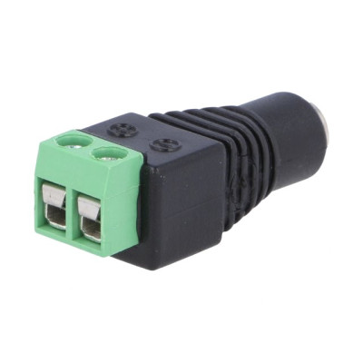 Conectori, Mufă alimentare DC tată 5,5/2,1mm 5,5mm 2,1mm 12mm drept PC-GP2.1-TB -6, dioda.ro